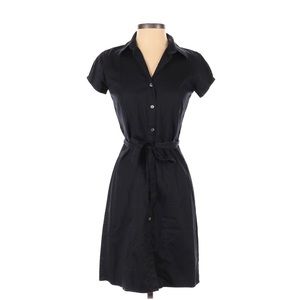 Banana Republic Black Collar Button-Down Dress